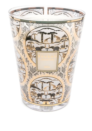 Baobab Collection Afrika graphic-print scented candle - White