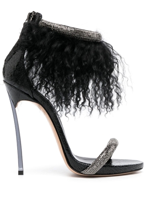 Casadei Annabelle 125mm sandals - Black
