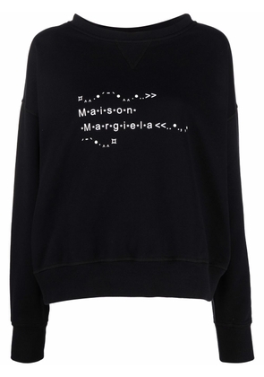 Maison Margiela logo-print sweatshirt - Black
