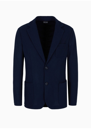OFFICIAL STORE Upton Line Single-breasted Jacket In Silk And Cotton