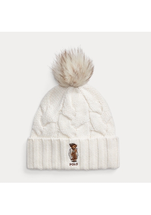 Polo Bear Wool-Blend Pom-Pom Hat