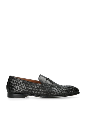 Doucal'S Leather Adler Intreccio Loafers