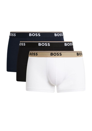 Boss Stretch-Cotton Power Trunks (Pack Of 3)