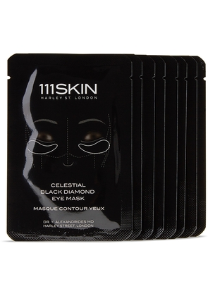 111SKIN Eight-Pack Celestial Black Diamond Eye Masks - Fragrance-Free, 48 mL