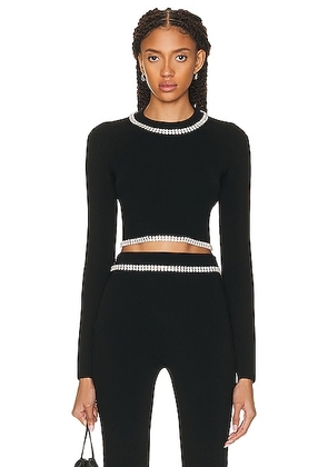 RABANNE Pullover Sweater in Black - Black. Size L (also in ).