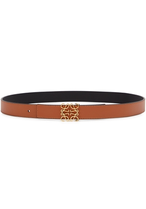 Loewe Anagram Leather Belt - Tan