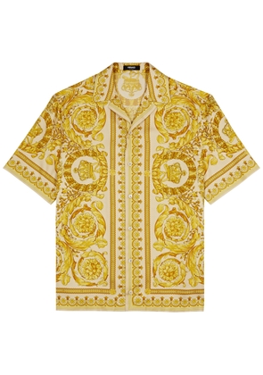 Versace Baroque Printed Silk-twill Shirt - Gold - 54 (IT54 / Xxl)