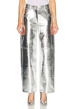 Interior The Sterling Pant in Aluminum - Metallic Silver. Size 0 (also in ).
