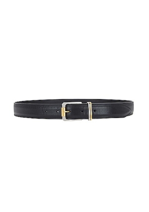 The Row Metallic Loop Belt in Black Ans - Black. Size L (also in M, S, XS).