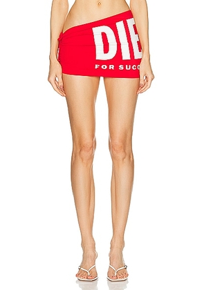 Diesel Tie Swim Cover Up in Red - Red. Size M (also in S).