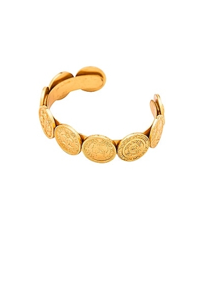 chanel Chanel Coin Motif Bangle Bracelet in Gold - Metallic Gold. Size all.