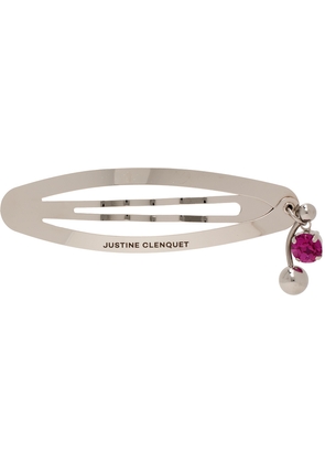 Justine Clenquet Silver & Pink Andrew Hair Clip