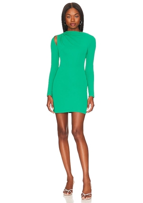 L'Academie Valette Mini Dress in Green. Size XS.