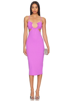 Susana Monaco Cut Out Dress in Purple. Size M, S, XL, XS.