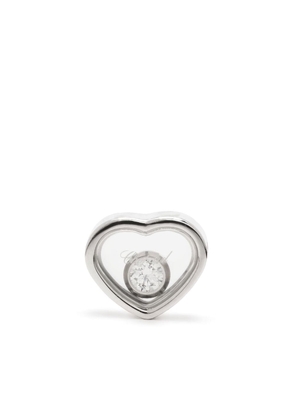 Chopard 18kt white gold My Happy Heart diamond stud earring - Silver