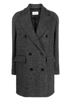 P.A.R.O.S.H. houndstooth double-breasted coat - Grey