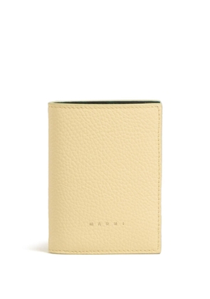 Marni Venice bi-fold leather wallet - Neutrals
