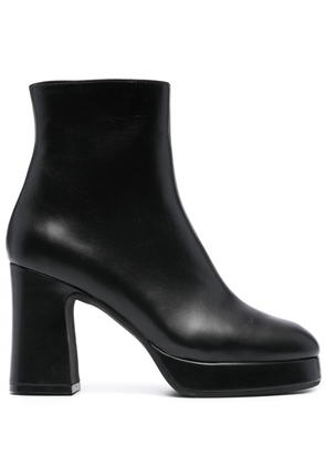 Paul Warmer 90mm platform leather boots - Black