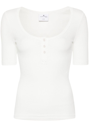 Courrèges Holistic Snaps 90'S ribbed T-shirt - White