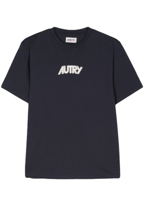 Autry logo-print cotton T-shirt - Blue