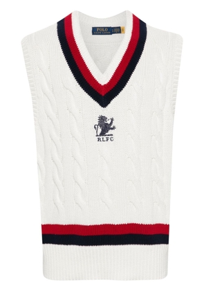 Polo Ralph Lauren logo-appliqué cotton vest - White