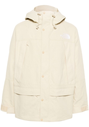 The North Face logo-embroidered cargo jacket - Neutrals