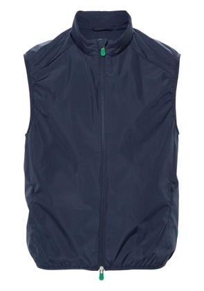 Save The Duck Mars rubberised-logo gilet - Blue