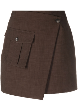 HERSKIND Carolina asymmetric skirt - Brown