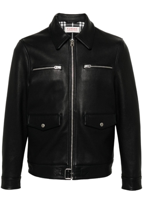 FURSAC long-sleeve leather jacket - Black