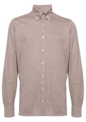 N.Peal cotton-cashmere blend shirt - Neutrals