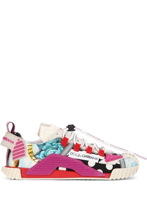 Dolce & Gabbana NS1 multi-patch low-top sneakers - White
