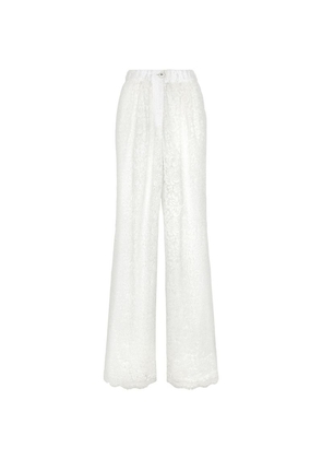 Dolce & Gabbana Lace Wide-Leg Trousers