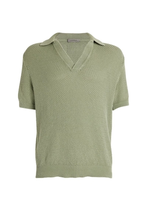 Corneliani Cotton Knit Polo Shirt