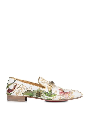 Christian Louboutin Dandyswing Floral Print Loafers