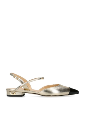 Jennifer Chamandi Leather Vittorio Slingback Sandals 20
