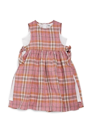 Il Gufo Cotton Checked Double-Layer Dress (3-10 Years)