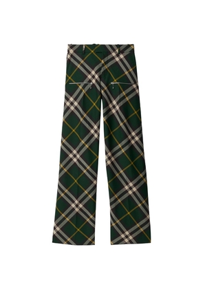 Burberry Wool Check Trousers