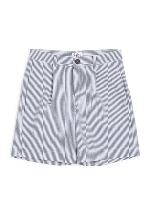 Il Gufo Cotton Striped Shorts (3-12 Years)