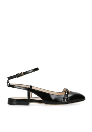 Tod'S Leather Cuoio Ballet Flats