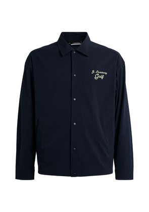 J. Lindeberg Logo-Embellished Shirt Jacket