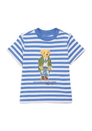 Ralph Lauren Kids Cotton Striped Bear T-Shirt (3-24 Months)