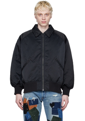 Calvin Klein Black Spread Collar Bomber Jacket
