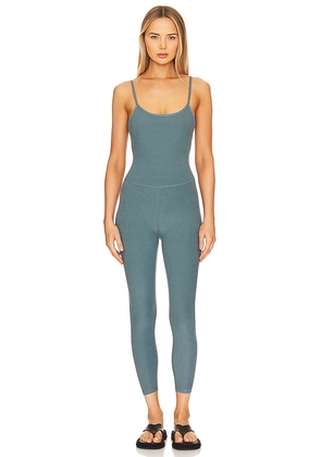 Beyond Yoga Spacedye Uplevel Midi Jumpsuit in Green. Size L, S, XL, XS.