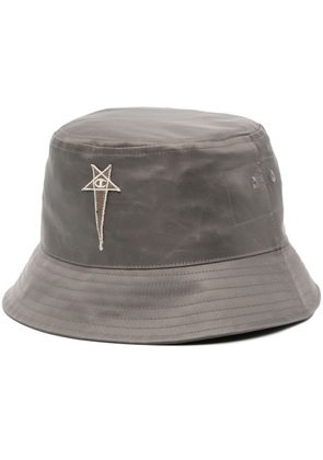 Rick Owens X Champion logo-patch bucket hat - Grey