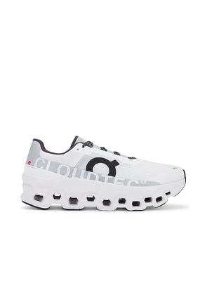 On Cloudmonster Exclusive in White. Size 7.5.