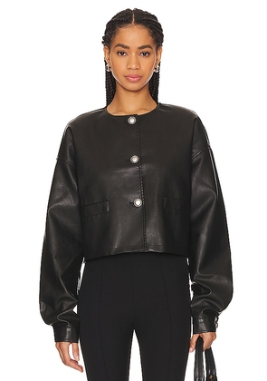 LIONESS Coco Jacket in Black. Size M, S, XL, XS.
