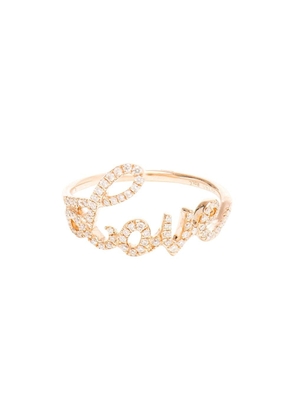 Rosa de la Cruz Diamond Love Ring - Gold