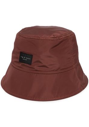 rag & bone Addison logo-patch bucket hat - Brown