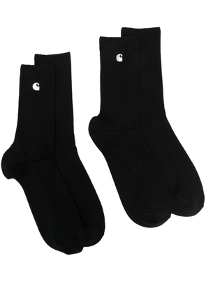 Carhartt WIP logo-embroidered cotton-blend socks - Black