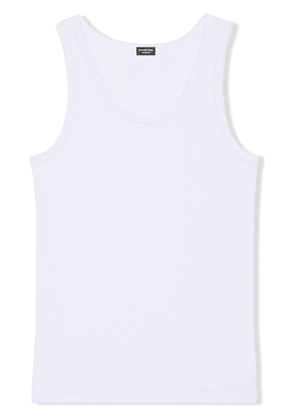 Balenciaga sleeveless jersey tank top - White